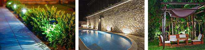 Garden and pool lighting solutions Brisbane - C.J Trent